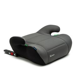 Inaltator auto Juju Jazzy Booster i-Size ISOFIX, Negru-Gri, Culoare: Negru/Gri, Grupa: 22-36kg (6 ani - 12 ani)  - ExclusivMAG.ro