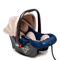 Cos Auto Juju Baby Boo i-Size, Bej-Bleumarin, Culoare: Bej, Grupa: 0-13kg (0 luni - 12 luni)  - ExclusivMAG.ro