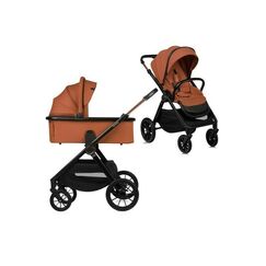 Carucior 2 in 1, Lionelo, Layla, Pana la 22 kg, Maro, Culoare: Portocaliu, Model: 2 in 1  - ExclusivMAG.ro