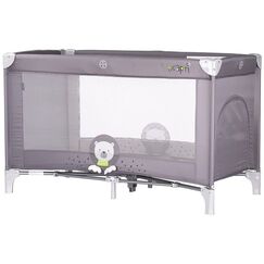 Patut pliabil Chipolino Capri Bear grey, Culoare: Gri, Dimensiuni: 120x60  - ExclusivMAG.ro