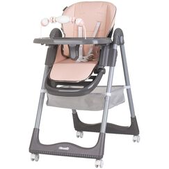 Scaun de masa Chipolino First Spoon flamingo, Culoare: Roz  - ExclusivMAG.ro
