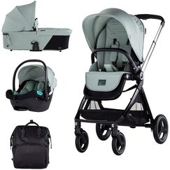 Carucior Chipolino Elite 3 in 1 basil, Culoare: Verde, Model: 3 in 1  - ExclusivMAG.ro