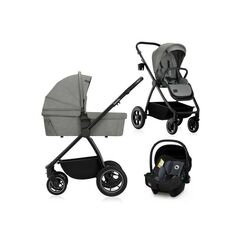 Carucior 3 in 1, Lionelo, Meril, Pana la 22 kg, Gri, Culoare: Gri, Model: 3 in 1  - ExclusivMAG.ro