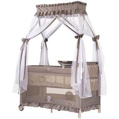 Patut pliabil Chipolino Palace Bear beige, Culoare: Bej, Dimensiuni: 140x70  - ExclusivMAG.ro
