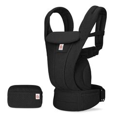 Marsupiu Omni Deluxe Mesh Onyx Black Ergobaby, Culoare: Negru  - ExclusivMAG.ro