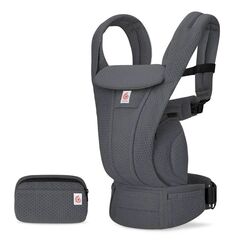 Marsupiu Omni Deluxe Mesh Graphite Grey Ergobaby, Culoare: Gri  - ExclusivMAG.ro