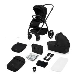 Carucior 2 in 1, Lionelo, Meril, Pana la 22 kg, Negru, Culoare: Negru, Model: 2 in 1  - ExclusivMAG.ro
