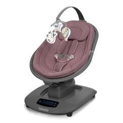 Balansoar si sezlong, Lionelo, Blossom, Cu telecomanda, Pana la 9 kg, Mov, Culoare: Mov  - ExclusivMAG.ro