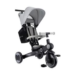 Tricicleta transformabila 4in1 Momi, Solivia - Grey, Culoare: Gri  - ExclusivMAG.ro