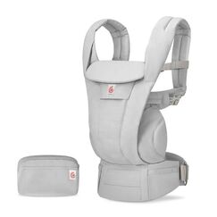 Marsupiu Ergobaby Omni Deluxe Cotton Pearl Grey, Culoare: Gri deschis  - ExclusivMAG.ro
