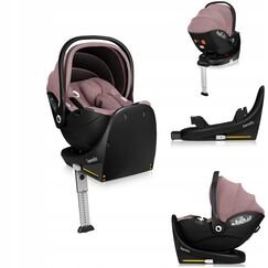 Scoica auto, Lionelo, Moxie, i-Size, Include baza rotativa 360 cu picior de fixare, 40-87 cm, Conform R129, Mov, Culoare: Mov, Grupa: 0-13kg (0 luni - 12 luni)  - ExclusivMAG.ro