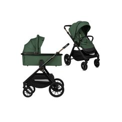Carucior 2 in 1, Lionelo, Layla, Pana la 22 kg, Verde, Culoare: Verde, Model: 2 in 1  - ExclusivMAG.ro