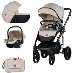 Carucior Chipolino Imperium 3 in 1 cashmere, Culoare: Bej, Model: 3 in 1  - ExclusivMAG.ro