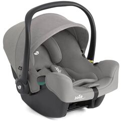 Joie - Scoica auto i-Snug 2 cu tetiera reglabila, 40-75 cm, Quartz, testata ADAC si certificata R129, Culoare: Gri deschis, Grupa: 0-13kg (0 luni - 12 luni)  - ExclusivMAG.ro