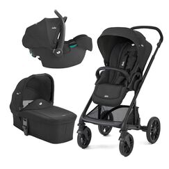 Joie - Carucior pentru copii multifunctional 3 in 1 Chrome 2 Raven, Culoare: Negru, Model: 3 in 1  - ExclusivMAG.ro
