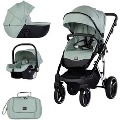 Carucior Chipolino Imperium 3 in 1 matcha, Culoare: Turcoaz, Model: 3 in 1  - ExclusivMAG.ro