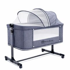 Co-Sleeper 4in1 AppeKids - Dreamy - Grey, Culoare: Albastru, Dimensiuni: 90x50  - ExclusivMAG.ro