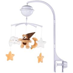 Carusel muzical pentru patut cu proiector Chipolino Bear  - ExclusivMAG.ro