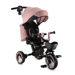 Tricicleta Multifunctionala 3 in 1 cu scaun reversibil, Momi ivi - Pink, Culoare: Roz  - ExclusivMAG.ro