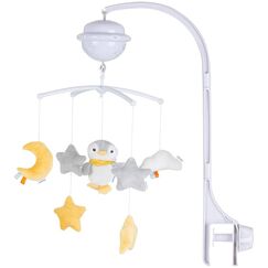 Carusel muzical pentru patut cu proiector Chipolino Penguin  - ExclusivMAG.ro