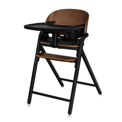 Scaun de masa multifunctional Celia, Lionelo, Din lemn de fag, 6 luni- adult, Negru, Culoare: Negru  - ExclusivMAG.ro