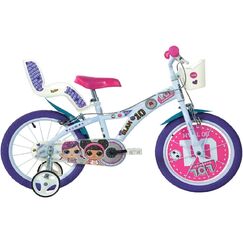 Bicicleta copii Dino Bikes 16" LOL, Culoare: Blue, Dimensiuni: 16 inch  - ExclusivMAG.ro