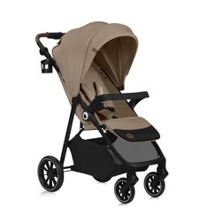 Carucior sport, Lionelo, Emma One, Pana la 22 kg, 6 luni+, Conform cu EN1888-1, Bej, Culoare: Bej, Model: sport  - ExclusivMAG.ro