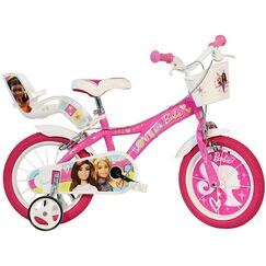 Bicicleta copii Dino Bikes 16" Barbie, Culoare: Roz, Dimensiuni: 16 inch  - ExclusivMAG.ro