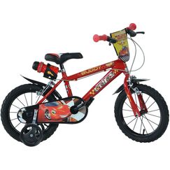 Bicicleta copii Dino Bikes 14" Cars, Culoare: Rosu, Dimensiuni: 14 inch  - ExclusivMAG.ro