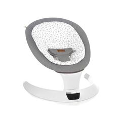 Balansoar electric, Jane, Moon, Cu 5 trepte de viteza, Timer, 12 melodii si 5 sunete ale naturii, Star, Culoare: Alb/Gri  - ExclusivMAG.ro