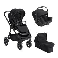 Joie - Carucior pentru copii multifunctional 3 in 1 Finiti Signature Eclipse, Culoare: Negru  - ExclusivMAG.ro