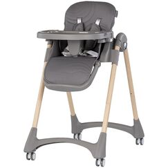 Scaun de masa Chipolino Candy Shop charcoal, Culoare: Gri  - ExclusivMAG.ro
