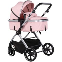 Carucior Chipolino Pearl 2 in 1 powder pink, Culoare: Roz, Model: 2 in 1  - ExclusivMAG.ro