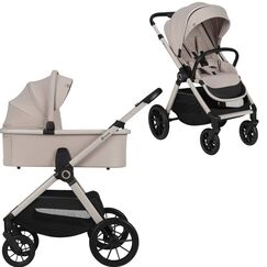 Carucior 2 in 1 Lionelo Layla, Pana la 22 kg - Bej, Culoare: Bej, Model: 2 in 1  - ExclusivMAG.ro