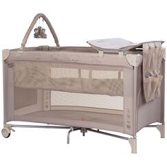 Patut pliabil Chipolino Luna - latte, Culoare: Crem, Dimensiuni: 120x60  - ExclusivMAG.ro