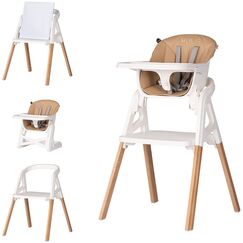 Scaun de masa Chipolino Multi 4 in 1 latte, Culoare: Crem  - ExclusivMAG.ro