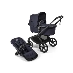Carucior 2 in 1 Bugaboo Fox 5 Renew - Black Deep Indigo, Culoare: Albastru inchis, Model: 2 in 1  - ExclusivMAG.ro