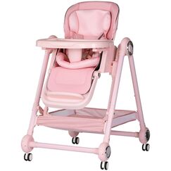 Scaun de masa Chipolino Melba 2 in 1 powder pink, Culoare: Roz  - ExclusivMAG.ro