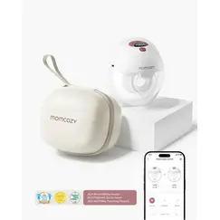 Pompa de san Momcozy Hands-free M5 Smart Red, control prin aplicatie, Culoare: Rosu  - ExclusivMAG.ro