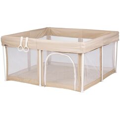 Tarc de joaca Chipolino Vibe 120x120 cm beige, Culoare: Bej, Dimensiuni: 120x120  - ExclusivMAG.ro