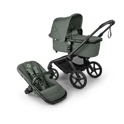Carucior 2 in 1 Bugaboo Fox 5 Renew - Black Forest Green, Culoare: Verde inchis, Model: 2 in 1  - ExclusivMAG.ro