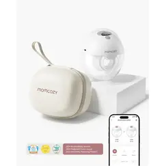 Pompa de san Momcozy Hands-free M5 Smart Grey, control prin aplicatie, Culoare: Gri  - ExclusivMAG.ro