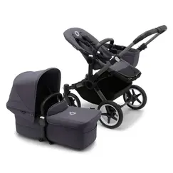 Carucior Bugaboo Donkey 5 Mono - Graphite Stormy Blue, Culoare: Albastru inchis, Model: 2 in 1  - ExclusivMAG.ro