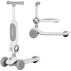 Trotineta Chipolino Bloomi grey, Culoare: Gri  - ExclusivMAG.ro