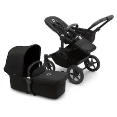 Carucior Bugaboo Donkey 5 Mono - Black Midnight Black, Culoare: Negru, Model: 2 in 1  - ExclusivMAG.ro