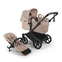 Carucior Bugaboo Donkey 6 Complete - Black Desert Taupe, Culoare: Bej, Model: 2 in 1  - ExclusivMAG.ro