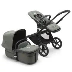 Carucior 2 in 1 Bugaboo Fox 5 - Black Forest Green, Culoare: Verde, Model: 2 in 1  - ExclusivMAG.ro