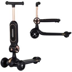 Trotineta Chipolino Bloomi black, Culoare: Negru  - ExclusivMAG.ro