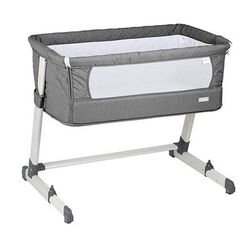 BabyGo – Patut co-sleeper 2 in 1 Together Grey, Culoare: Gri, Dimensiuni: 95x65  - ExclusivMAG.ro
