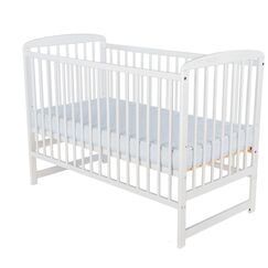 BabyNeeds - Patut din lemn Ola 120x60 cm, Alb  - ExclusivMAG.ro